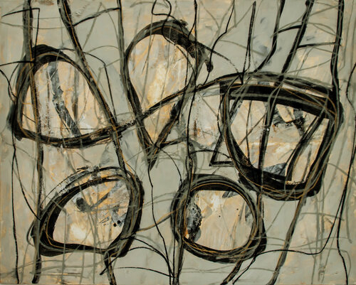Einschlüsse im Netz de Uwe Beyer, Pintura a la venta en Singulart
