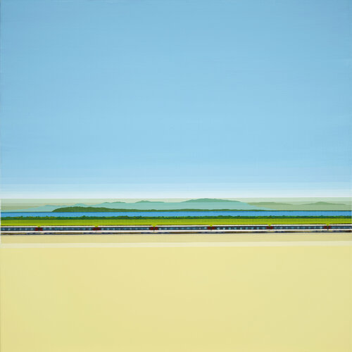 Léman express by Jean-Jacques Mendez, 회화 for Sale on Singulart