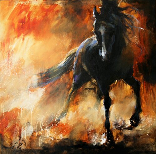 Fire van Bianca Prettau, Schilderij te koop op Singulart