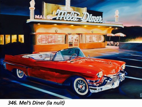 Mels Diner ( La nuit ) van Jean-François Vautrin, Schilderij te koop op Singulart