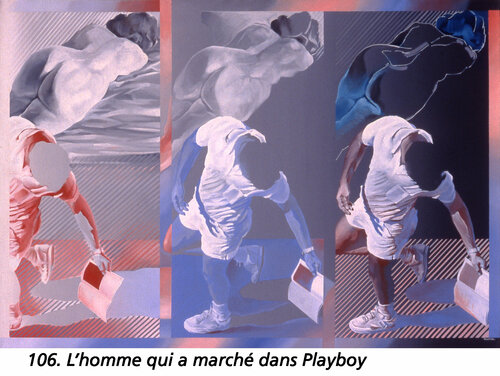 L'Homme qui avait marché  dans Play Boy van Jean-François Vautrin, Schilderij te koop op Singulart