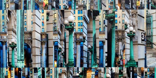 Patchwork City 62 von Marilyn Henrion, Malerei kaufen auf Singulart