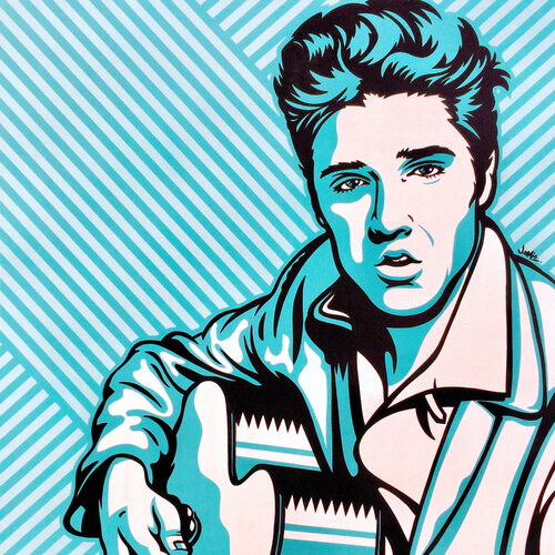 Elvis Presley van Jamie Lee, Schilderij te koop op Singulart