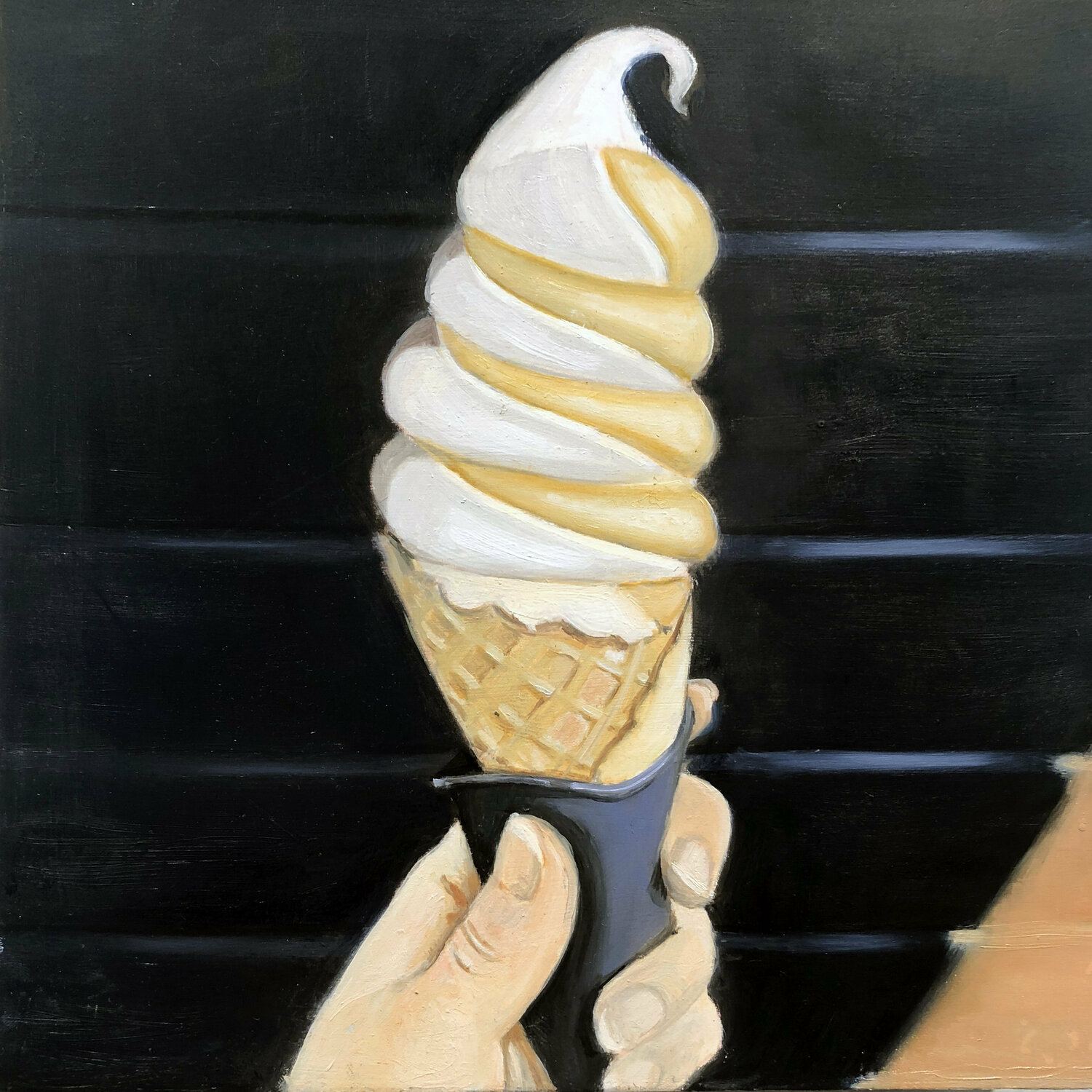 Ice Cream Cone by Dennis Crayon (2018) Painting Oil on Wood SINGULART