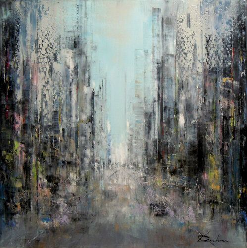 A LOOK AT THE CITY di Richard Dubure, Pittura in vendita su Singulart
