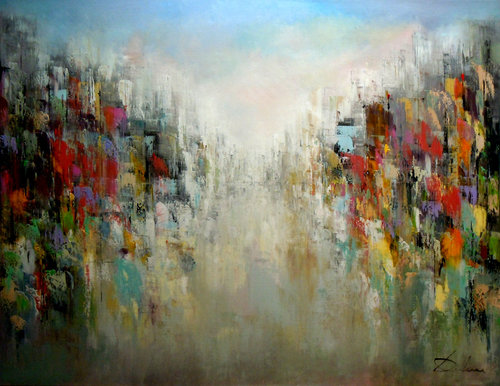 L'éveil des senteurs van Richard Dubure, Schilderij te koop op Singulart