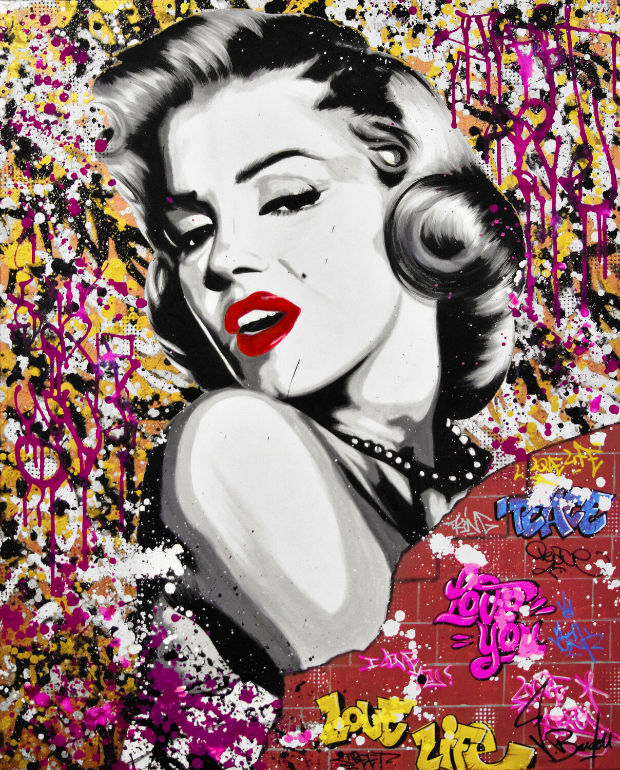 アート・デザイン・音楽 Una notte con Marilyn Jisbar | Luxury Pop Art Marilyn (2025) | Available for Sale