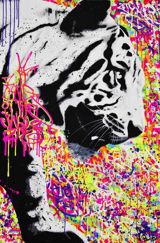KING OF THE JUNGLE van Vincent Bardou, Schilderij te koop op Singulart