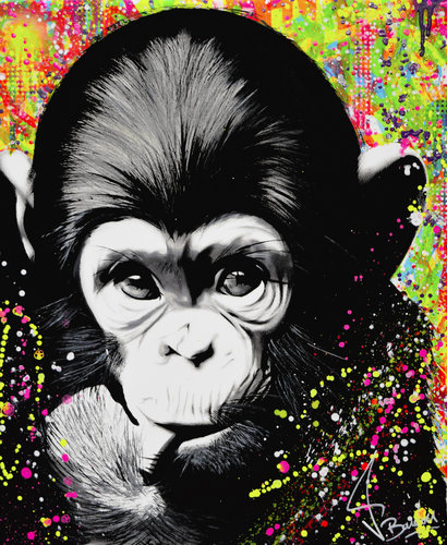 BABY MONKEY van Vincent Bardou, Schilderij te koop op Singulart