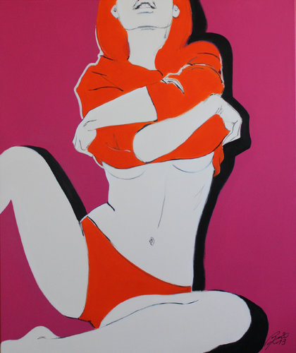 BEACH! BABY! No. 3 by Petra Kaindel, Painting for Sale on Singulart