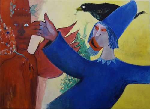 Die Berührung di Anna Bieler, Pittura in vendita su Singulart