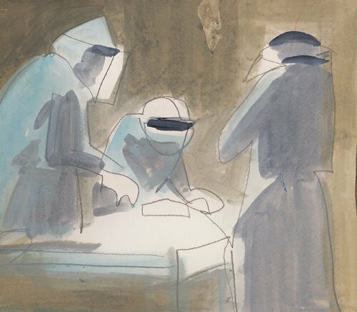 Doctors par Susie Hamilton, Œuvre sur papier en vente sur Singulart