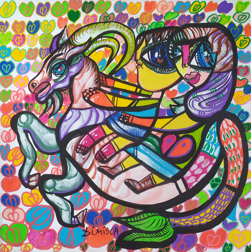 Zodiac in love - Capricorn di Laurentiu Dimisca, Pittura in vendita su Singulart