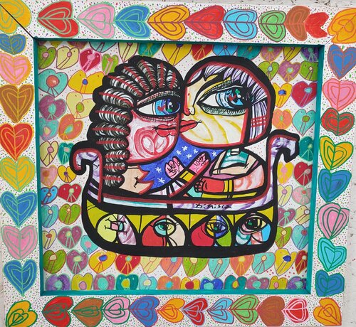 Love at First Sight 3 van Laurentiu Dimisca, Schilderij te koop op Singulart