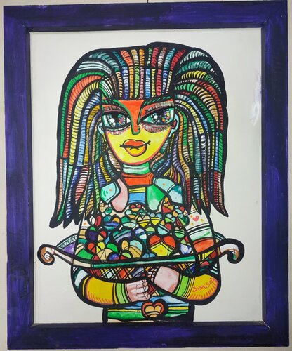 The Collector of Hearts 2 de Laurentiu Dimisca, Pintura a la venta en Singulart