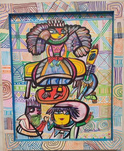 "Mother Queen" van Laurentiu Dimisca, Schilderij te koop op Singulart