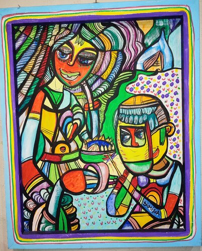 I weld my love to you van Laurentiu Dimisca, Schilderij te koop op Singulart