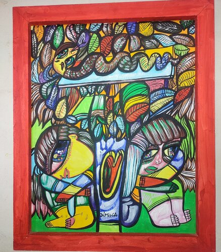 "The Call or Recall to Paradise" by Laurentiu Dimisca, Painting for Sale on Singulart