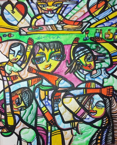 Let's Dance by Laurentiu Dimisca, Painting for Sale on Singulart