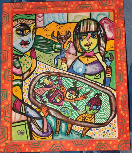 How much is the kilo of Sin, Lady? di Laurentiu Dimisca, Pittura in vendita su Singulart