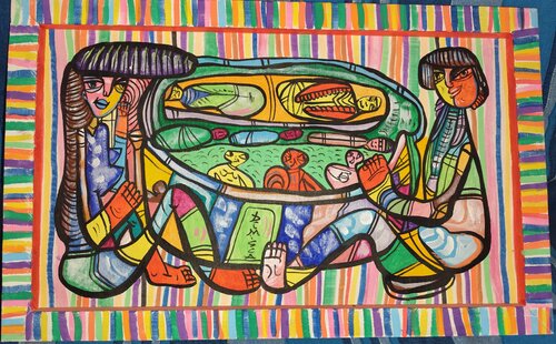 The Birth of the Soup de Laurentiu Dimisca, Pintura a la venta en Singulart