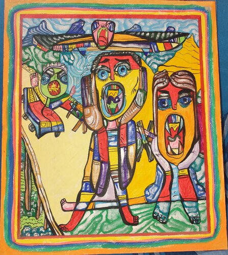 The Roar from the Carpathians van Laurentiu Dimisca, Schilderij te koop op Singulart