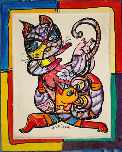 Tom &Jerry van Laurentiu Dimisca, Schilderij te koop op Singulart