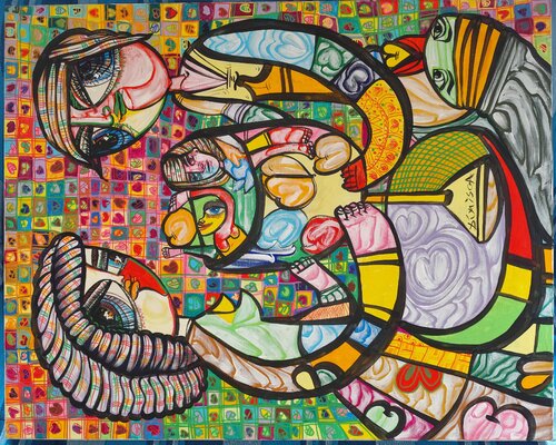 The Sacred Graal of the Family de Laurentiu Dimisca, Pintura a la venta en Singulart