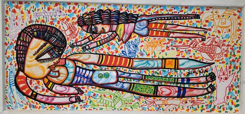 Hyper man & Hyper woman von Laurentiu Dimisca, Malerei kaufen auf Singulart