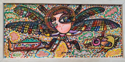Raise me to the Sky di Laurentiu Dimisca, Pittura in vendita su Singulart