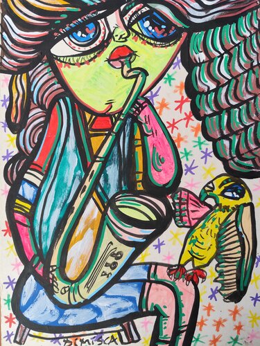 La Musique van Laurentiu Dimisca, Schilderij te koop op Singulart