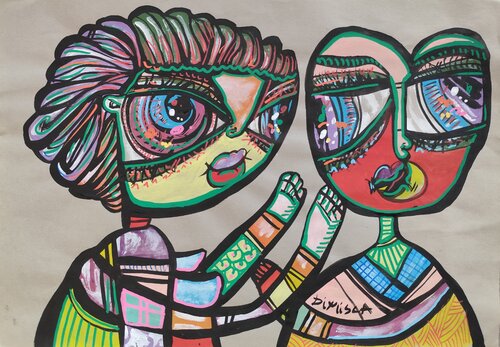 One love by Laurentiu Dimisca, Work on Paper for Sale on Singulart