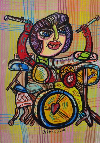 Music 10 de Laurentiu Dimisca, Pintura a la venta en Singulart