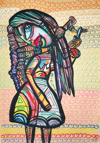Music of Love 14 van Laurentiu Dimisca, Schilderij te koop op Singulart