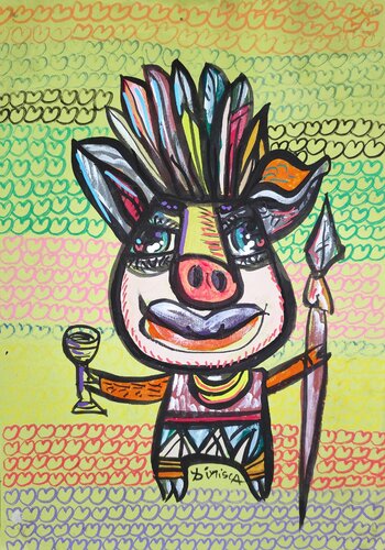 After war by Laurentiu Dimisca, Work on Paper for Sale on Singulart