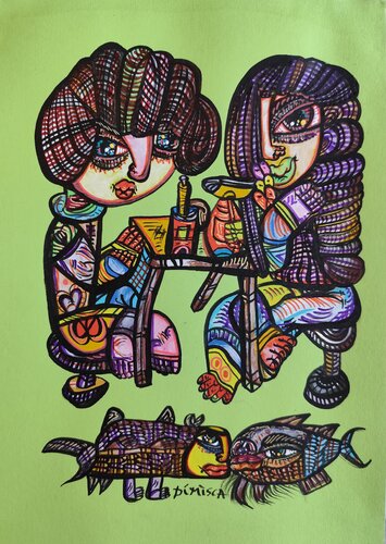 The celebration of love di Laurentiu Dimisca, Pittura in vendita su Singulart