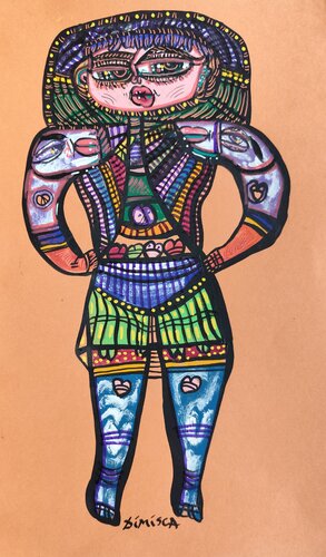 The Heart Collector di Laurentiu Dimisca, Pittura in vendita su Singulart