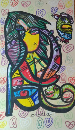 The Sax Girl von Laurentiu Dimisca, Malerei kaufen auf Singulart