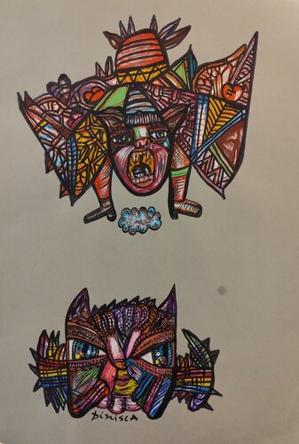 Flying Batman van Laurentiu Dimisca, Schilderij te koop op Singulart