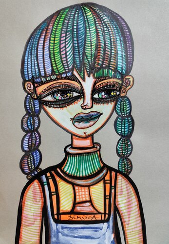 Braided Threads di Laurentiu Dimisca, Pittura in vendita su Singulart