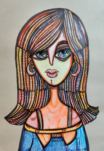 Soft Courage van Laurentiu Dimisca, Schilderij te koop op Singulart