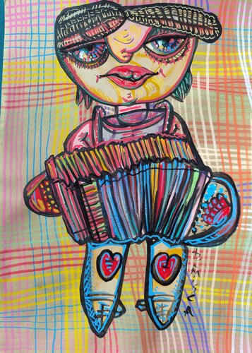 Music of Love 04 par Laurentiu Dimisca, Peinture en vente sur Singulart