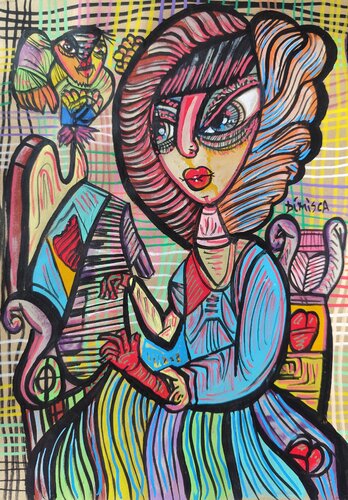 Music of Love 07 par Laurentiu Dimisca, Peinture en vente sur Singulart