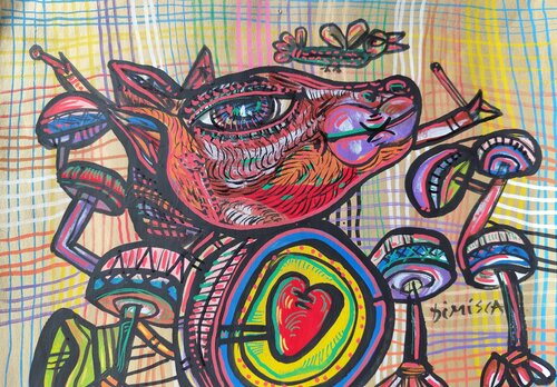 Music 08 van Laurentiu Dimisca, Schilderij te koop op Singulart