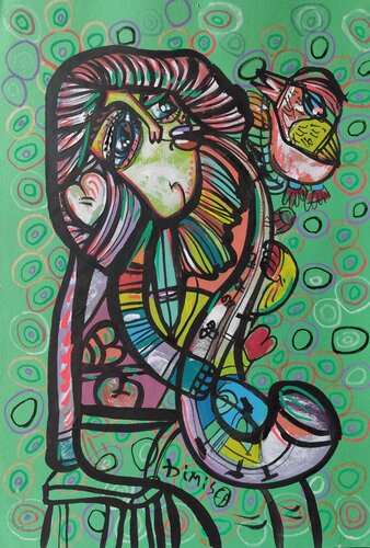 Music of Love 010 par Laurentiu Dimisca, Peinture en vente sur Singulart