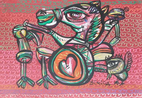 Music of Love 012 par Laurentiu Dimisca, Peinture en vente sur Singulart