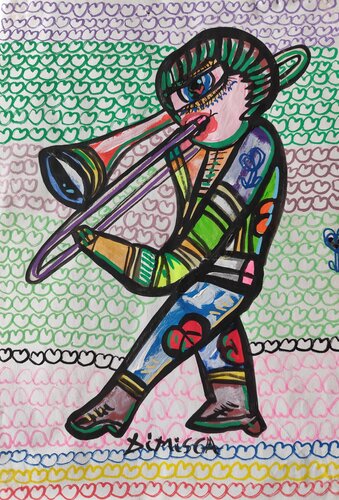 Music of Love 032 van Laurentiu Dimisca, Schilderij te koop op Singulart