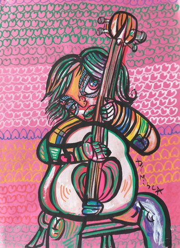 Music of Love 036 van Laurentiu Dimisca, Schilderij te koop op Singulart