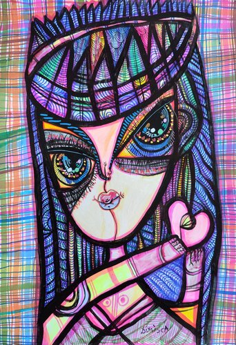 Fantastic Woman 8 van Laurentiu Dimisca, Schilderij te koop op Singulart