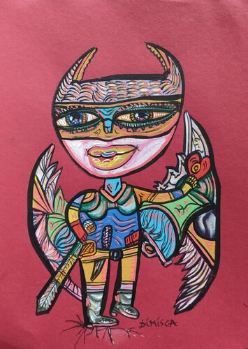 Batman Forever 1 van Laurentiu Dimisca, Schilderij te koop op Singulart